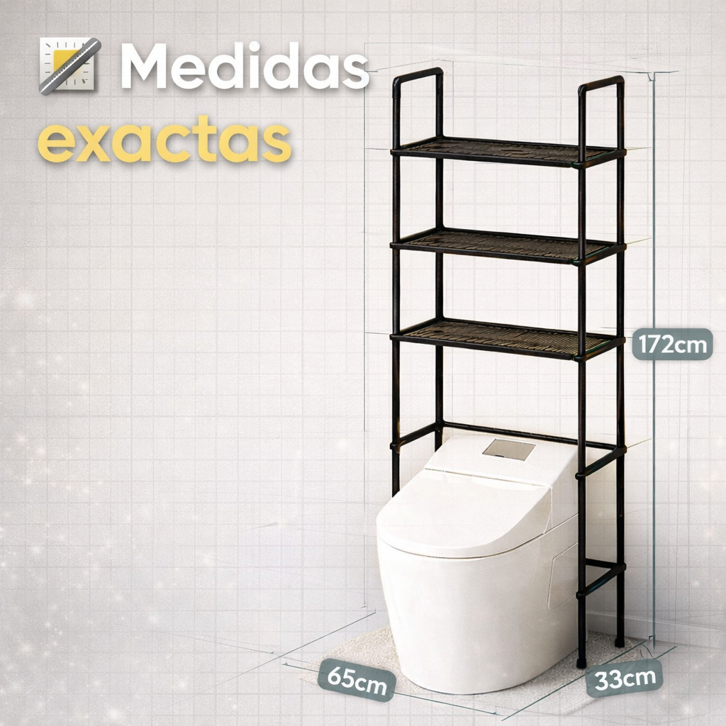 Duplica el espacio de tu baño en segundos con el estante de baño