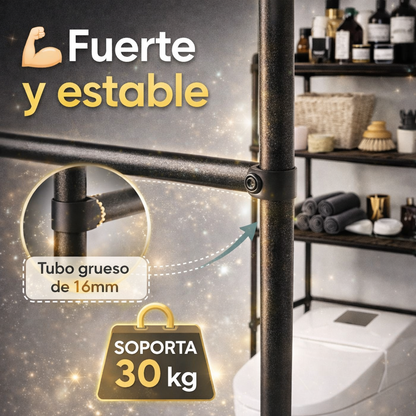 Duplica el espacio de tu baño en segundos con el estante de baño