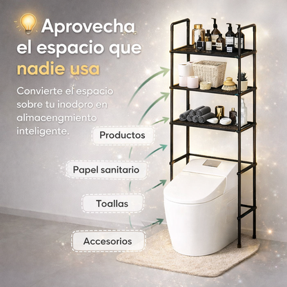 Duplica el espacio de tu baño en segundos con el estante de baño