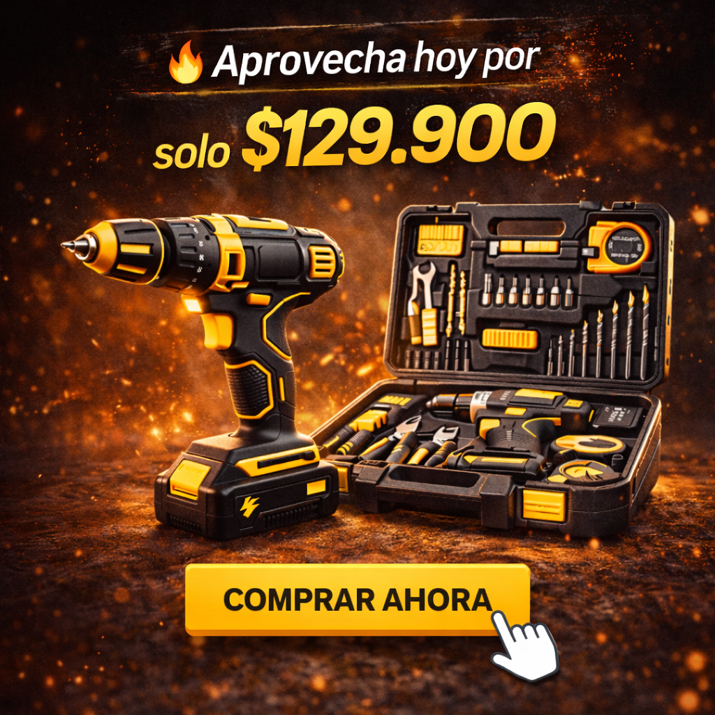 ⚡ Arregla, instala y construye sin depender de nadie - Kit Taladro Electrico