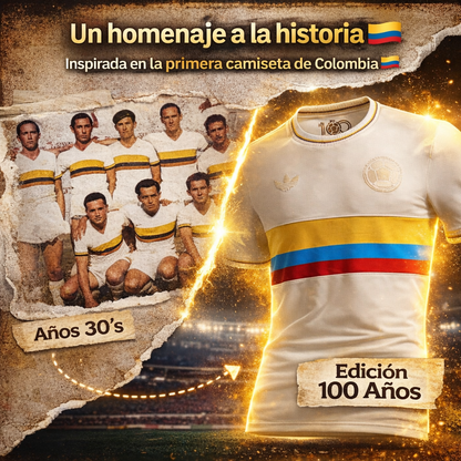 Luce la Tricolor Como Nunca Antes camiseta de Colombia 100 años