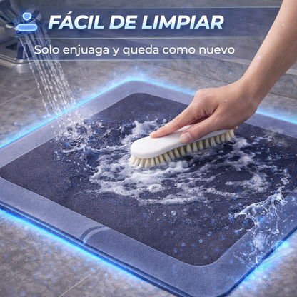 Tapete de Baño Superabsorbente Antideslizante Secado Rápido