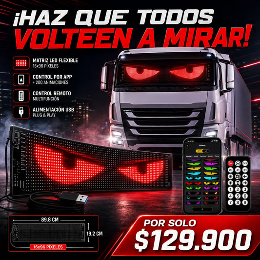 Panel De Luz Para Auto De 60cm