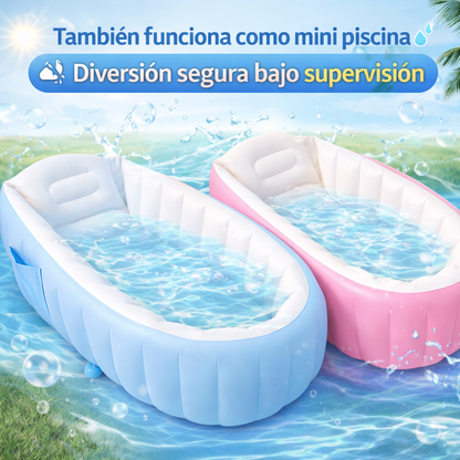 Comodidad y seguridad en cada baño con la Piscina Bañera Inflable Portátil De Bebe