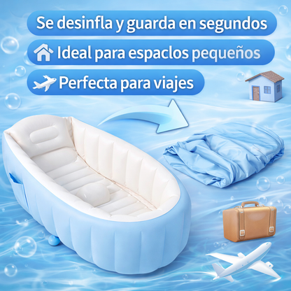 Comodidad y seguridad en cada baño con la Piscina Bañera Inflable Portátil De Bebe