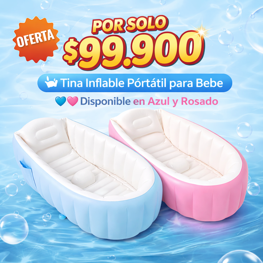 Comodidad y seguridad en cada baño con la Piscina Bañera Inflable Portátil De Bebe