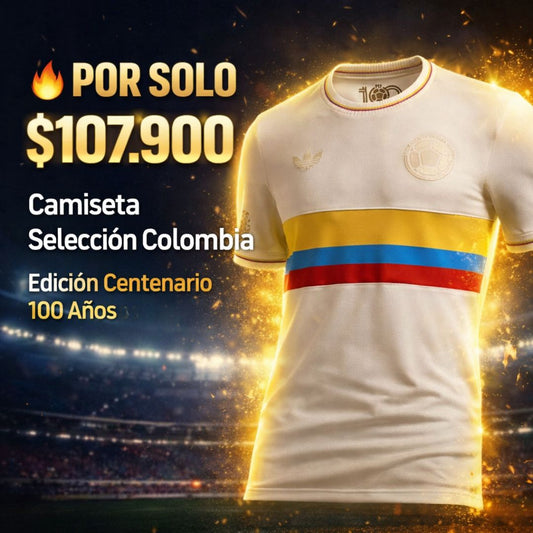 Luce la Tricolor Como Nunca Antes camiseta de Colombia 100 años